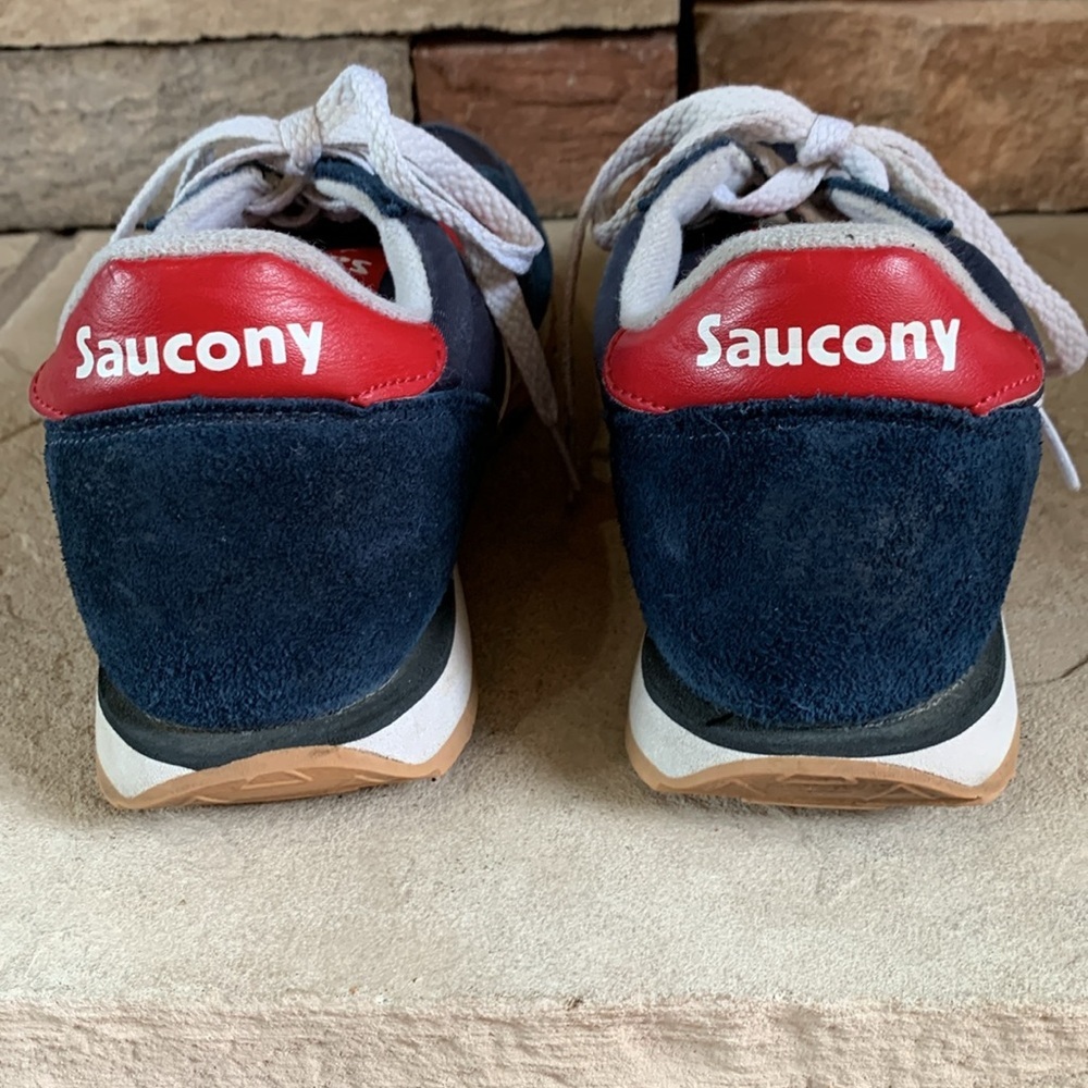 Saucony sz 7(M) 9 (W)Jazz Low Pro blue and red sneakers - Picture 6 of 13